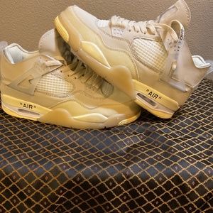 Air Jordan 4 SP X OFF-WHITE Sail 2020. No box 8.5